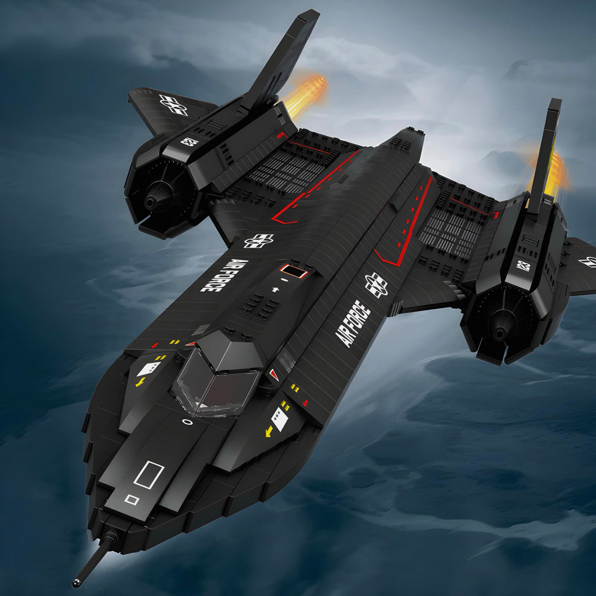 Trilumity SR-71 Blackbird Building Block Set, 1,778-Piece