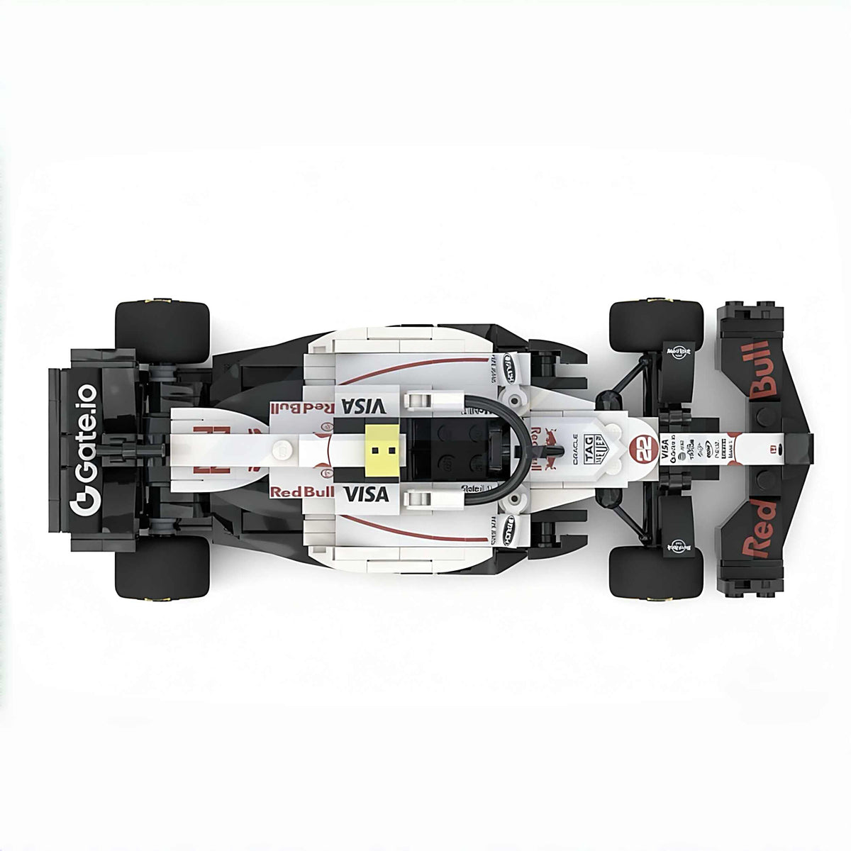 Trilumity Building Block Set: Oracle Red Bull Racing Rb21 F1 Car | Includes a Complete Set of White Champion Stickers| 293Piece