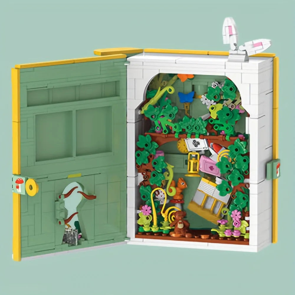 JieStar Building Block Set: Alice In Wonderland 3D Book, Model JJ9056