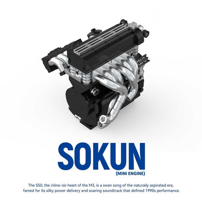 Trilumity Building Block Set: BMW M3 S50 Engine | Home Decor (292-Piece)