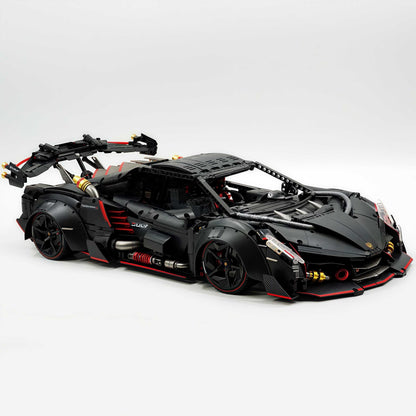 Trilumity Motorized Building Block Set: 1:8 Lamborghini Veneno Limited Edition Obsidian V12 Supercar | 64cm | Remote Controlled | 3809-Piece
