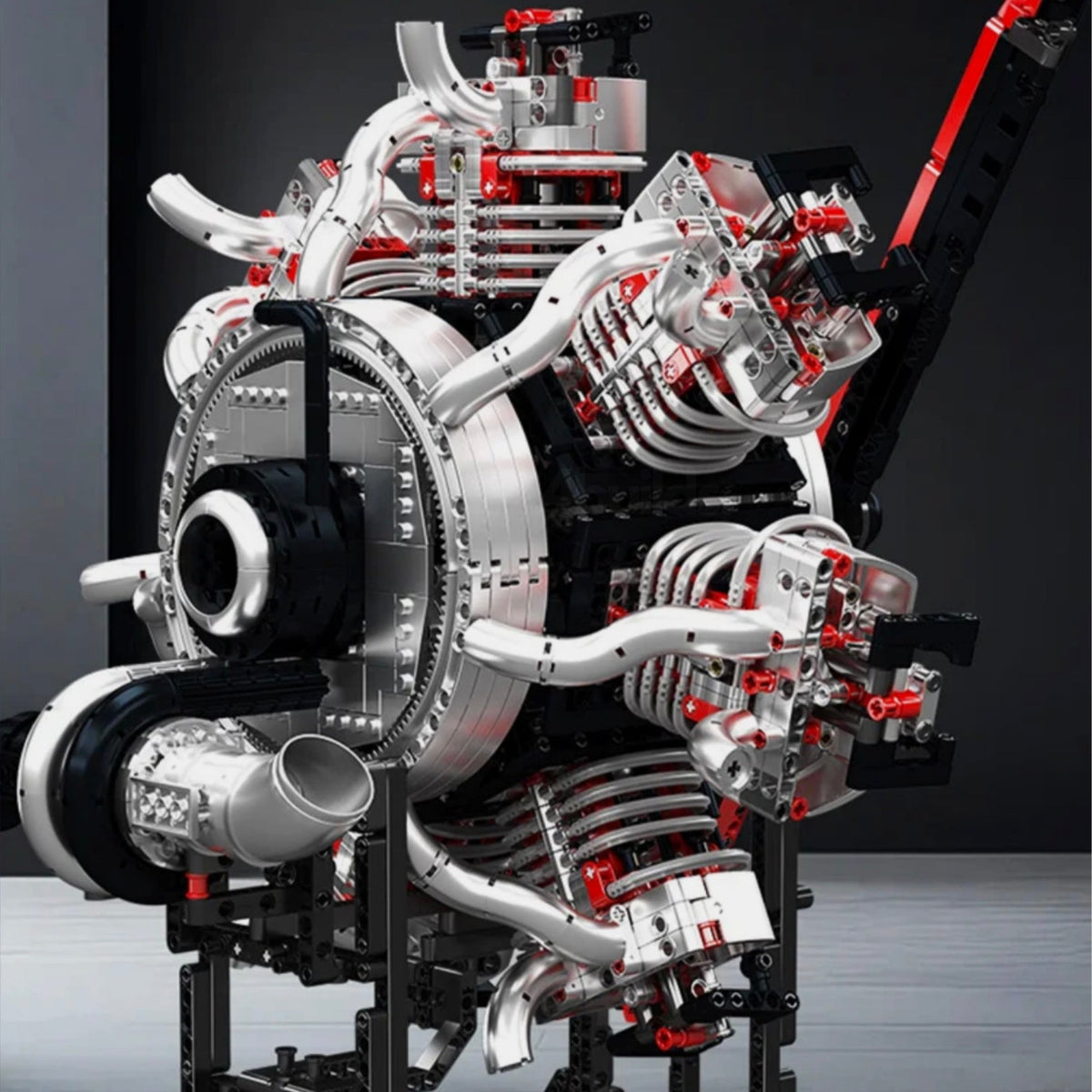 Trilumity Building Block Set: The Ultimate Motorised Radial Aircraft Engine | 3090Piece