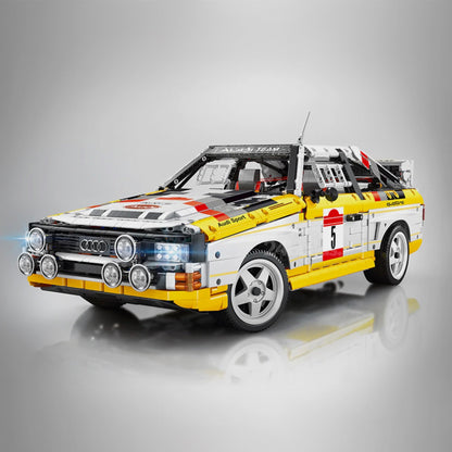 Trilumity Building Block Set: 1: 8 Audi Rally Quattro S1 Group B 1984, Genuine Authorization (3887+Piece)