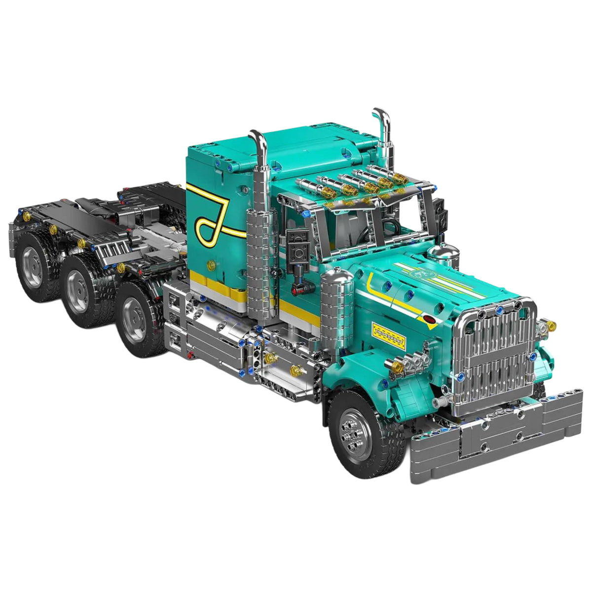 Trilumity Motorized Building Block Set: Remote Controlled Peter American Truck | 2064Piece