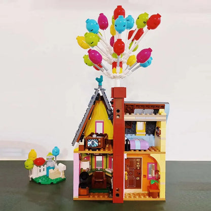 MOC Building Block Set: Up Balloon House, Model 8002 / 87038