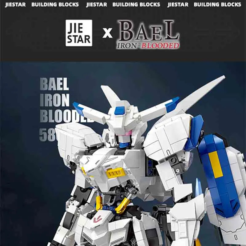 JieStar MOC Building Block Set: Super Hero MOC Bael Mecha Robot Warrior, Model 58032