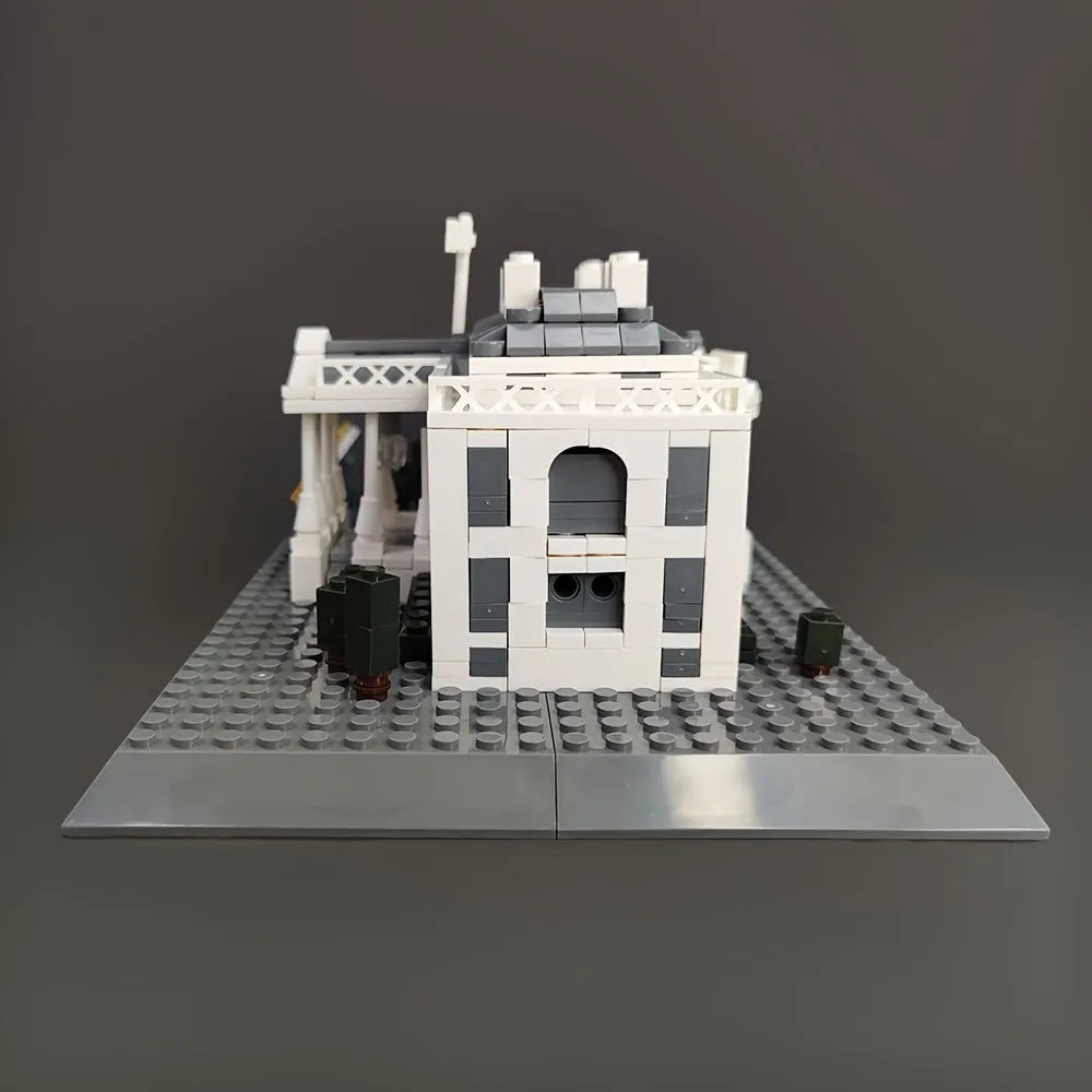 Wange MOC Building Block Set: 7018 White House Skyline, Model 4214