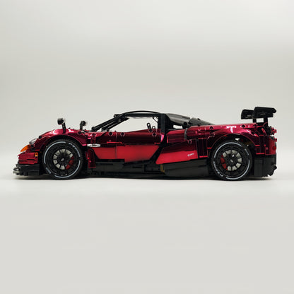 Trilumity Building Block Set: 1: 8 Pagani Huayra Bc Mirror Electroplating Customized Ultimate Edition (4708-Piece)
