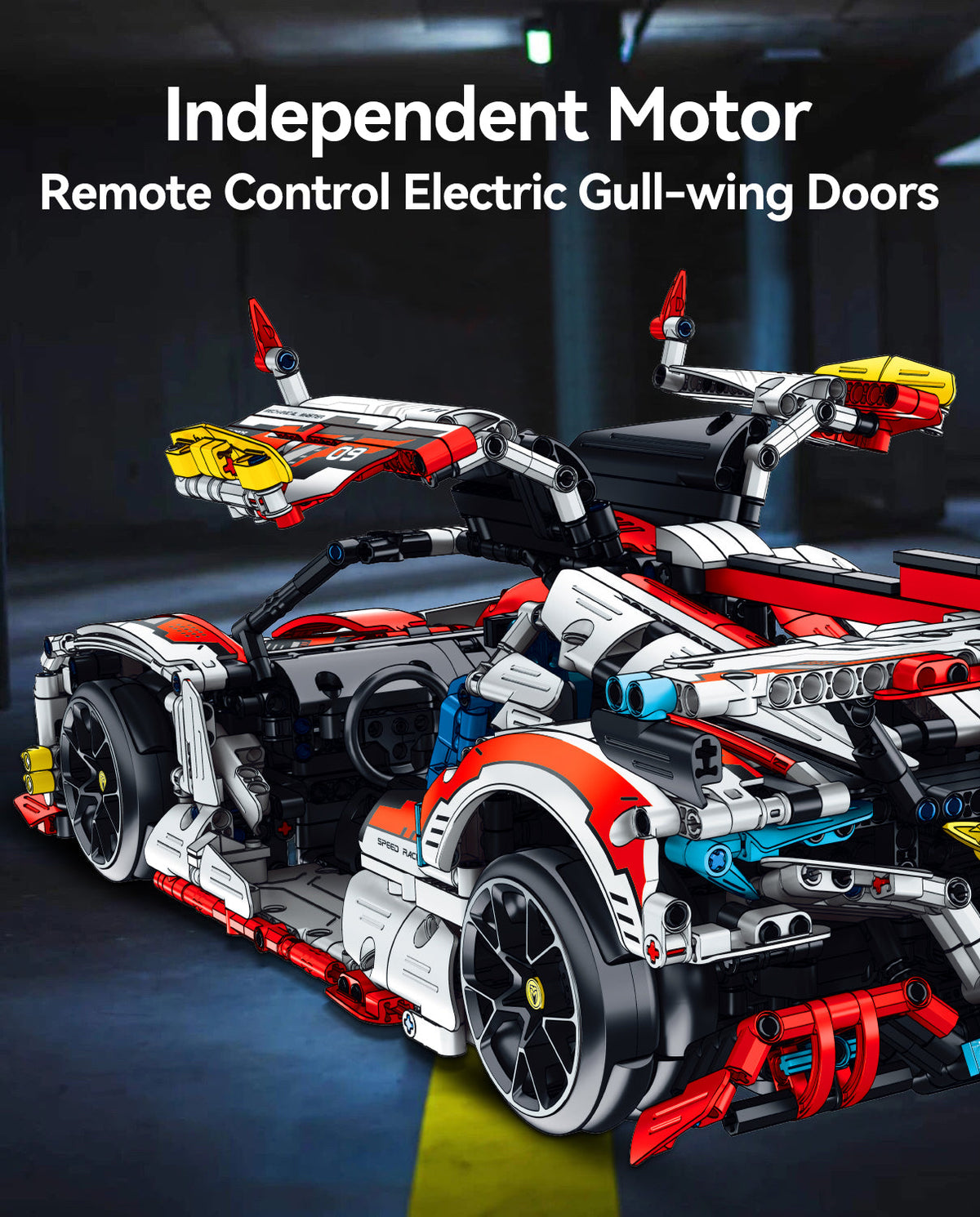 Trilumity Apollo MOC, Drift Building Block Set, 1:10 Scale, Remote Control, 2,732-Piece