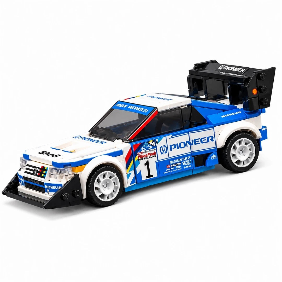 Trilumity Building Block Set: 1:24 Peugeot 405 T16 | Includes a Complete Set of Stickers (356-Piece)