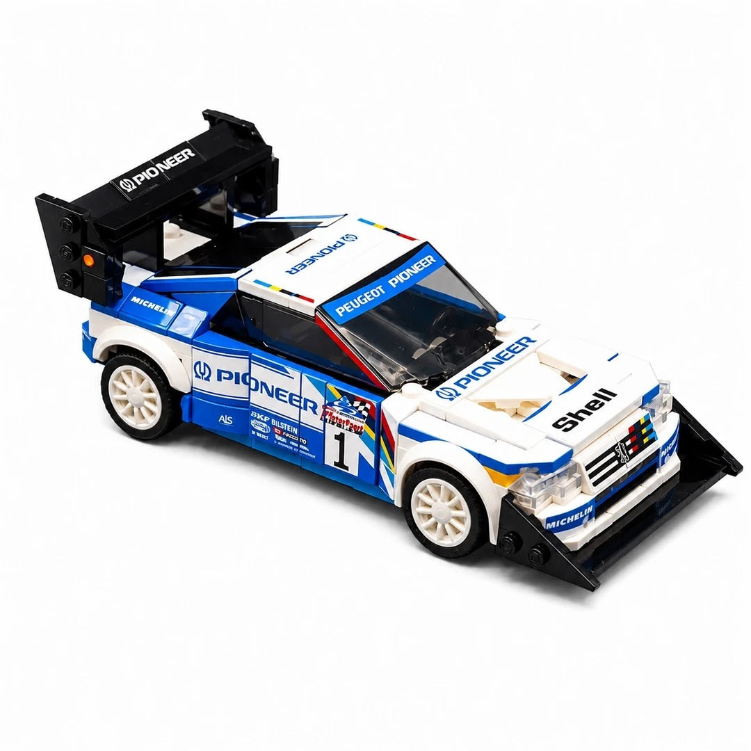 Trilumity Building Block Set: 1:24 Peugeot 405 T16 | Includes a Complete Set of Stickers (356-Piece)