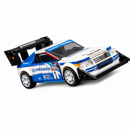 Trilumity Building Block Set: 1:24 Peugeot 405 T16 | Includes a Complete Set of Stickers (356-Piece)