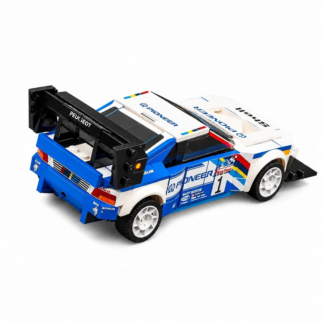 Trilumity Building Block Set: 1:24 Peugeot 405 T16 | Includes a Complete Set of Stickers (356-Piece)