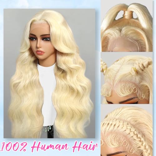 Trilumity 613 13X6 200 Body Wave Human Hair - Natural Black Hair Replacement Wig