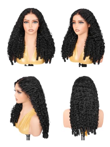 Trilumity 7X6 Burmese Drawstring Glueless Curly 100% Human Hair - Natural Color Hair Replacement Wig