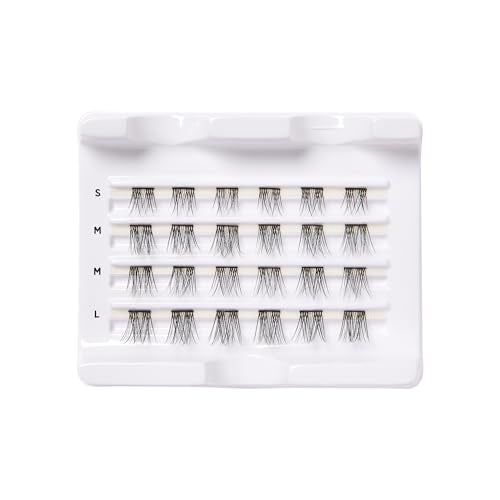 Trilumity DIY Eyelash Extension Natural Faux Mink Fiber - Black False Lashes