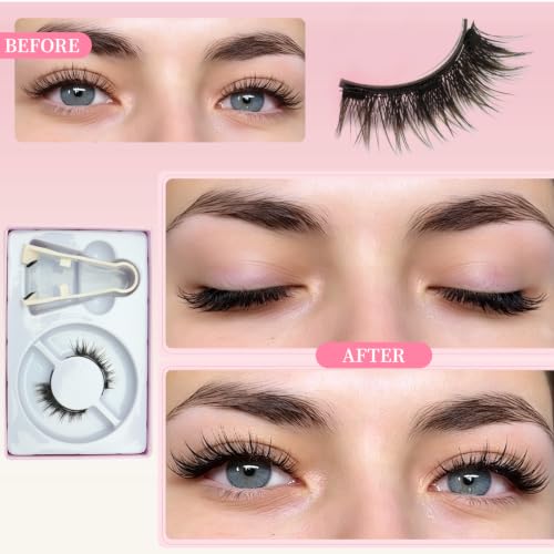 Trilumity Magnetic With Applicator Magnetic Magnetic Faux Mink Fiber - Black False Lashes