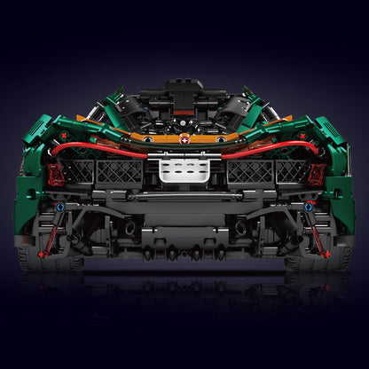 Trilumity Dark Green Beast McLaren P1 Supercar, Electric Air suspension Building Block Set, 1:8 Scale, Remote Control, 3,239-Piece