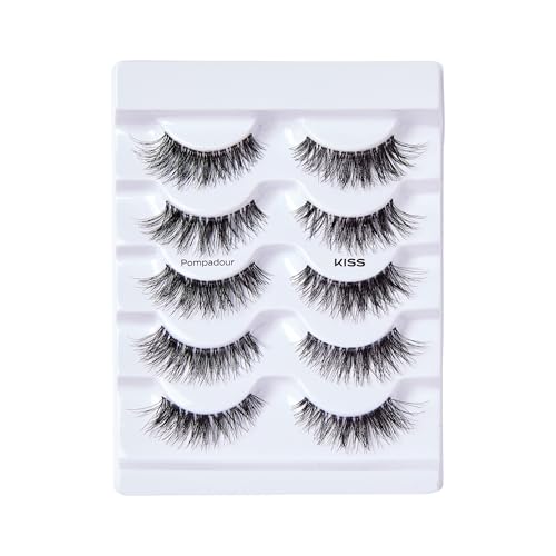 Trilumity So Pompadour Includes Of Wispy Faux Mink Fiber - Clear False Lashes