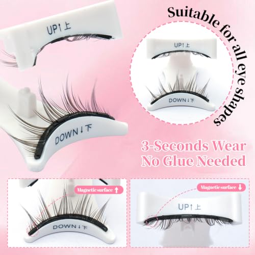 Trilumity Magnetic With Applicator Magnetic Magnetic Faux Mink Fiber - Black False Lashes
