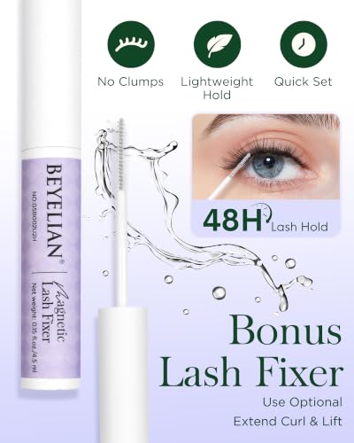 Trilumity Magnetic With Applicator Magnetic Faux Mink Fiber - Clear False Lashes