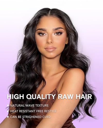 Trilumity V Part Upgrade U Body Wave Brazilian Virgin Hair - Natural Black Hair Replacement Wig