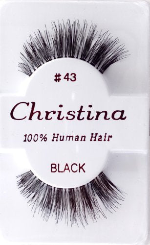 Trilumity 6 Packs #43 Natural Faux Mink Fiber - Black False Lashes