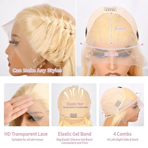 Trilumity 613 13X5 Straight Human Hair - Natural Black Hair Replacement Wig