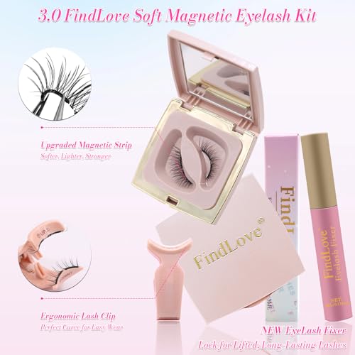 Trilumity Magnetic With Applicator Kit Magnetic Faux Mink Fiber - Black False Lashes
