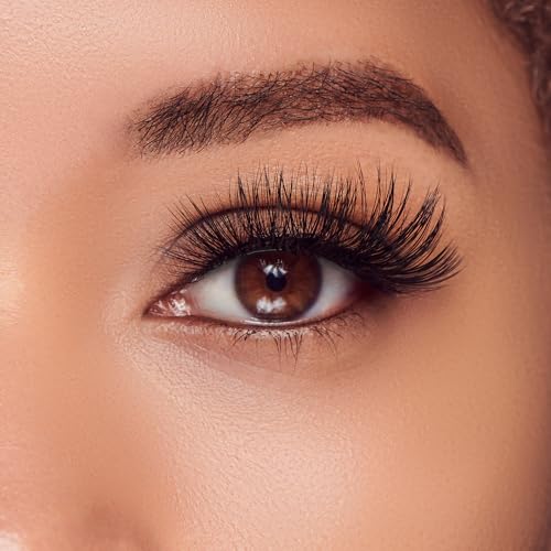 Trilumity Lash Extension Kit 08 Wispy Faux Mink Fiber - Black False Lashes