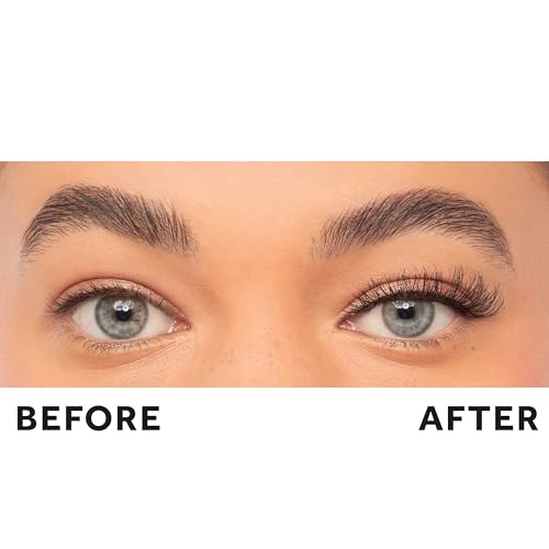 Trilumity Pre-Glued Light Wispy Faux Mink Fiber - Black False Lashes