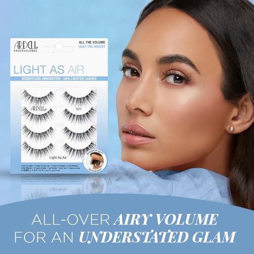 Trilumity Light As Air 521 Natural Faux Mink Fiber - Black False Lashes