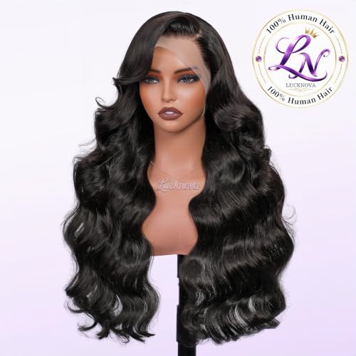 Trilumity 13X6 Front 200 Body Wave Human Hair - Natural Black Hair Replacement Wig