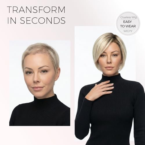 Trilumity Mono Top Bob Straight Synthetic Fiber - Natural Black Hair Replacement Wig