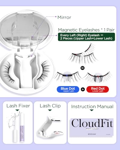 Trilumity Magnetic With Applicator Magnetic Faux Mink Fiber - Clear False Lashes
