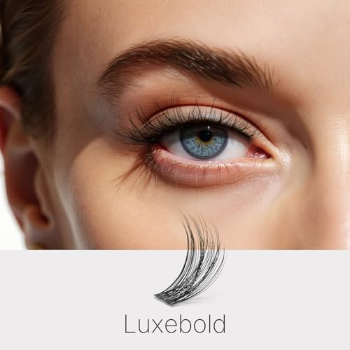Trilumity Lash Clusters Individual Wispy Faux Mink Fiber - Black False Lashes