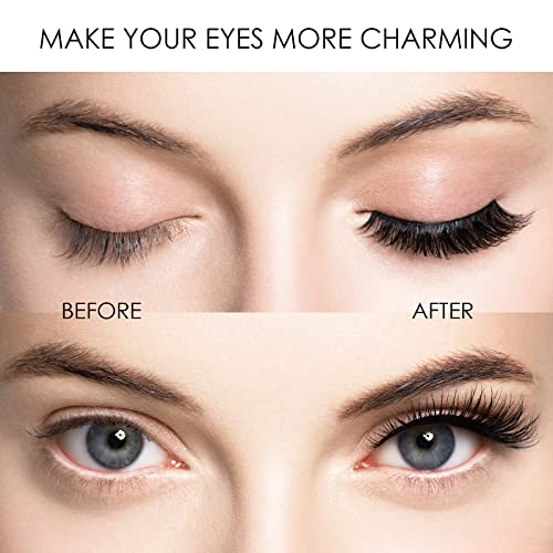 Trilumity Magnetic Look False Lightweight Magnetic Faux Mink Fiber - Black False Lashes