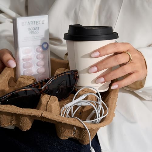 Trilumity Power Calm Extra Nude Extra Short Almond Soft Gel - Nude Pink Press On Nails