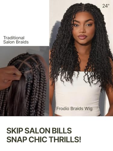 Trilumity Boho Twist 4C Straight Human Hair - Natural Black Hair Replacement Wig