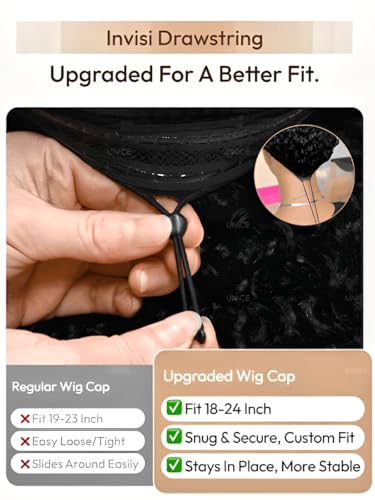 Trilumity Short Layered Bob Drawstring Bob Human Hair - Natural Black Hair Replacement Wig