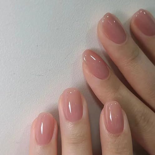 Trilumity Extra Honey Peach Pink Extra Short Square Soft Gel - Pink Press On Nails