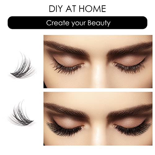 Trilumity Lash Clusters Individual Clusters Cluster Faux Mink Fiber - Clear False Lashes