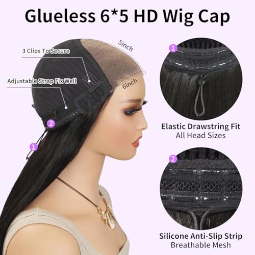 Trilumity Highlight Bob Wear Body Wave Human Hair - Natural Black Hair Replacement Wig