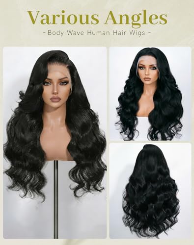 Trilumity 13X6 200 Density With Deep Wave Human Hair - Natural Color Hair Replacement Wig