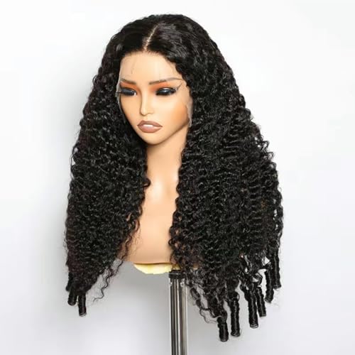 Trilumity Burmese 13X4 Raw Water Water Wave 100% Human Hair - Natural Black Hair Replacement Wig
