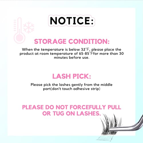 Trilumity Self Adhesive Clusters No Wispy Faux Mink Fiber - Clear False Lashes