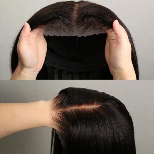 Trilumity 5X5 Glueless Pre Body Wave Human Hair - Natural Black Hair Replacement Wig