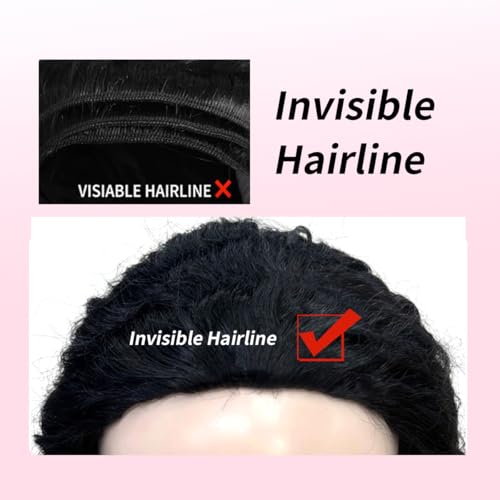 Trilumity Half Burmese 3 Curly Human Hair - Natural Color Hair Replacement Wig