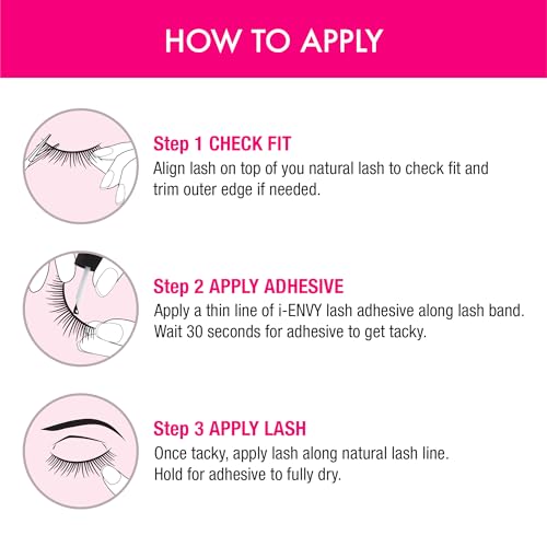 Trilumity Natural Faux Mink Fiber - Black False Lashes
