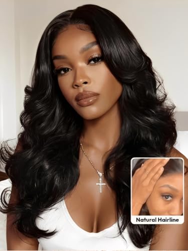 Trilumity Butterfly Cut 7X5 Glueless Body Wave Human Hair - Natural Black Hair Replacement Wig